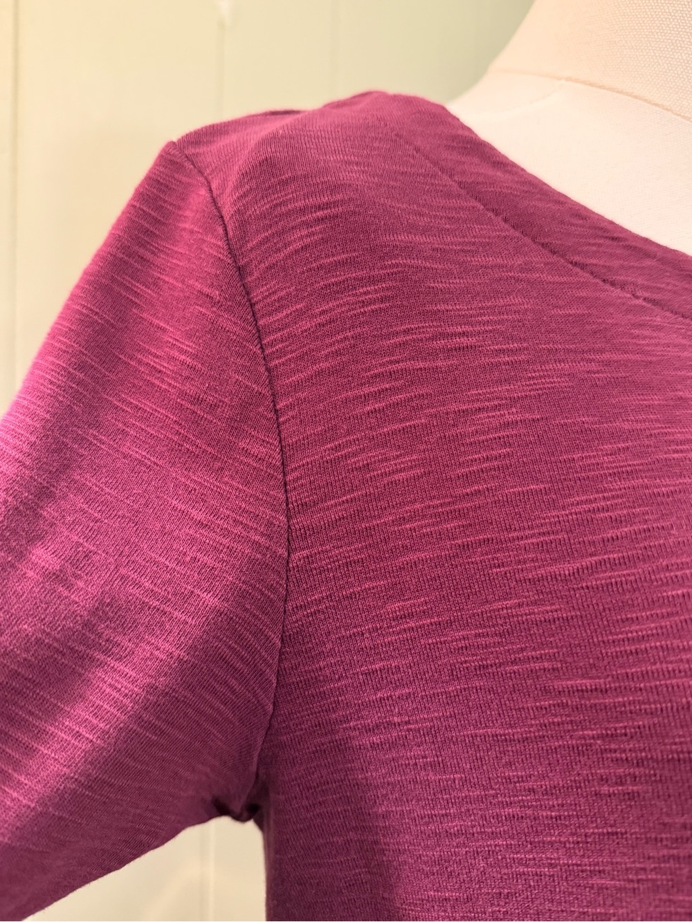 J. Jill Pima Cotton Slub Elbow Sleeve Boatneck Tee Small Fits like a Medium Soft - Picture 4 of 12